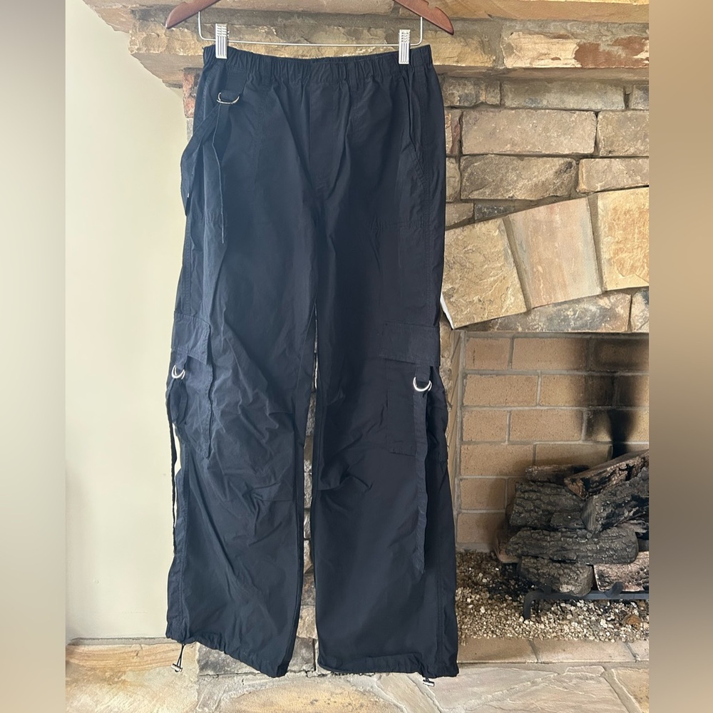 PacSun Black Cargo Pants with Utility D-Rings